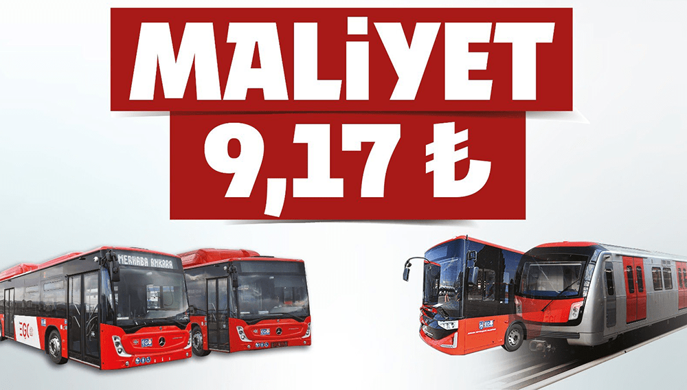 Ankara Büyükşehir Belediyesi, akaryakıt zammının ardından; "EGO Genel Müdürlüğü'nün toplam