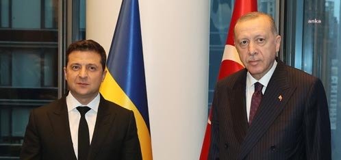 Cumhurbaşkanı Recep Tayyip Erdoğan, Ukrayna Cumhurbaşkanı Volodimir Zelenski ile telefonda