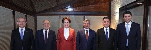 CHP Genel Başkanı Kemal Kılıçdaroğlu, altı siyasi parti genel başkanının