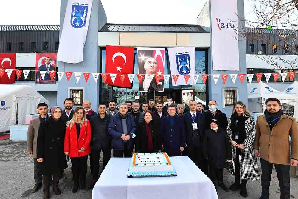 Ankara Büyükşehir Belediyesi iştiraklerinden BELPA A.Ş. 33. yıl dönümünü kutladı.