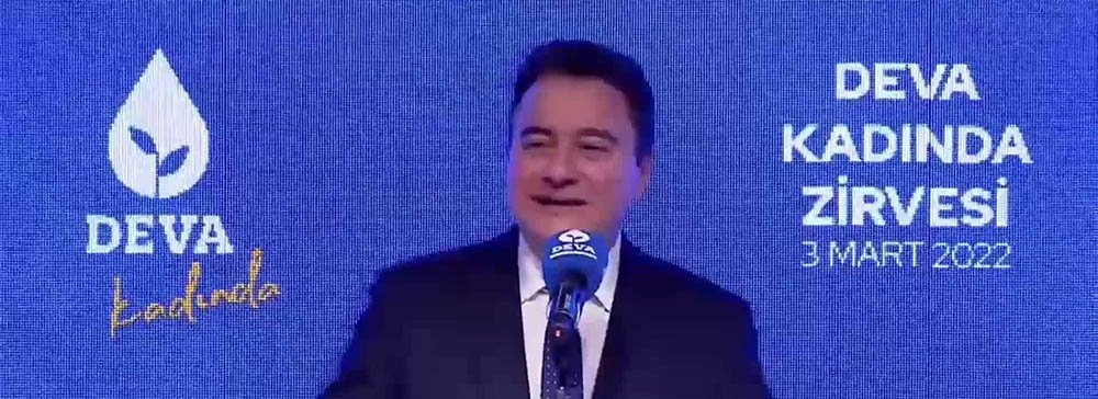 Demokrasi ve Atılım (DEVA) Partisi Genel Başkanı Ali Babacan, “Bu