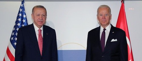 Cumhurbaşkanı Recep Tayyip Erdoğan, ABD Başkanı Joe Biden ile bir