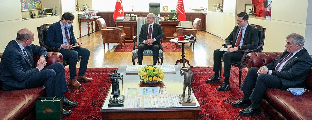 CHP Genel Başkanı Kemal Kılıçdaroğlu, Avustralya'nın Türkiye Büyükelçisi Miles Armitage'yi