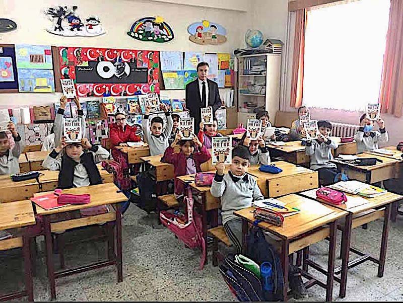 Herkese Kitap Vakfı Gönüllü Destekçisi Yapı Kredi’nin katkılarıyla hazırlanan İlkokulda