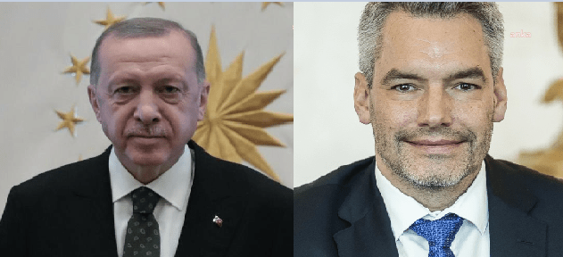 CUMHURBAŞKANI ERDOĞAN, AVUSTURYA BAŞBAKANI NEHAMMER İLE GÖRÜŞTÜ Cumhurbaşkanı Recep Tayyip Erdoğan, Avusturya Başbakanı Karl Nehammer ile telefonda