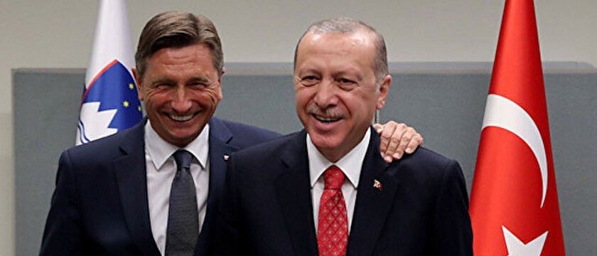 Cumhurbaşkanı Recep Tayyip Erdoğan, Slovenya Cumhurbaşkanı Borut Pahor ile telefonda