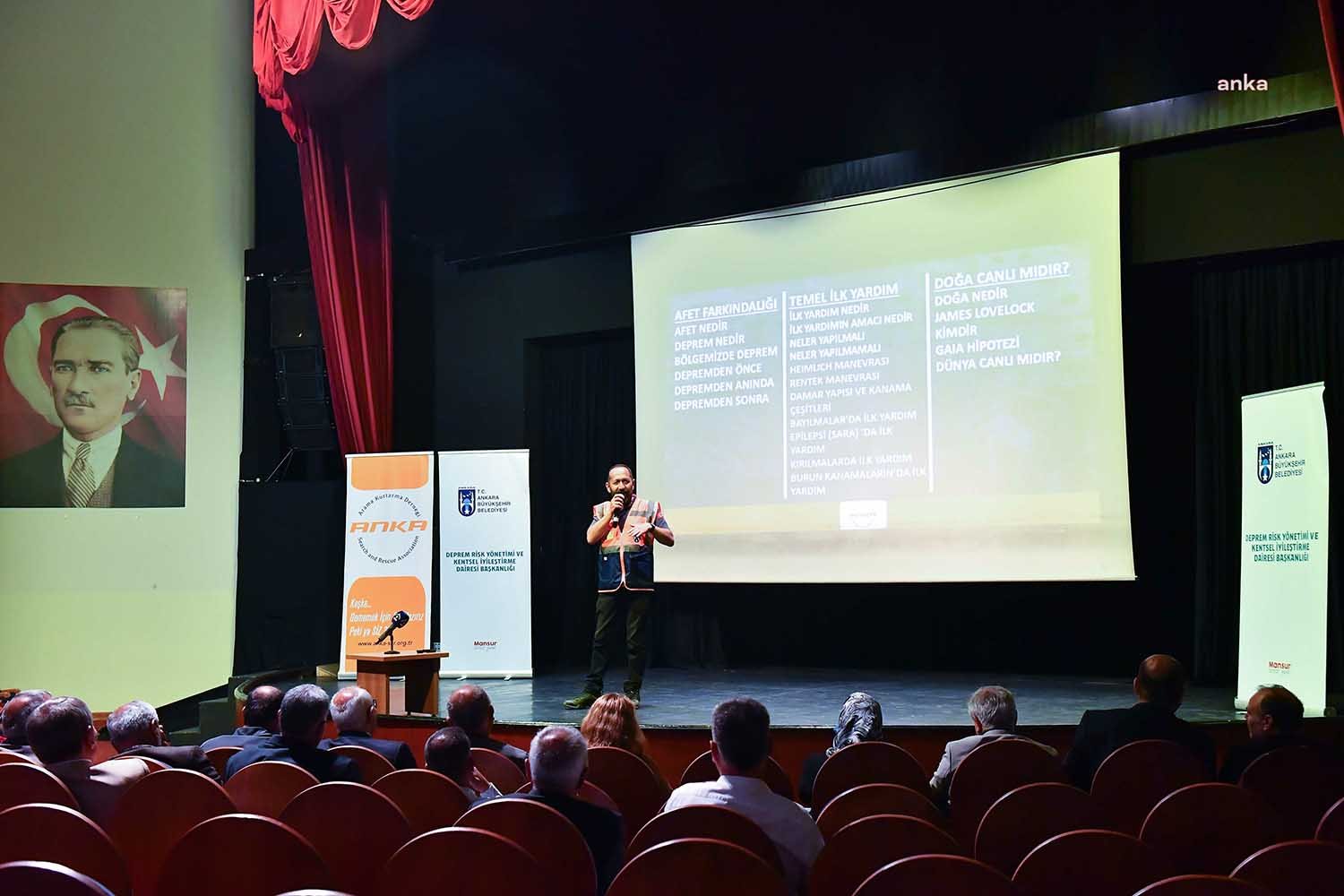 Ankara Büyükşehir, Muhtarlara Yönelik Afet Farkındalık Eğitimi Başlattı Ankara Büyükşehir Belediyesi, Deprem Risk Yönetimi ve Kentsel İyileştirme Daire Başkanlığı