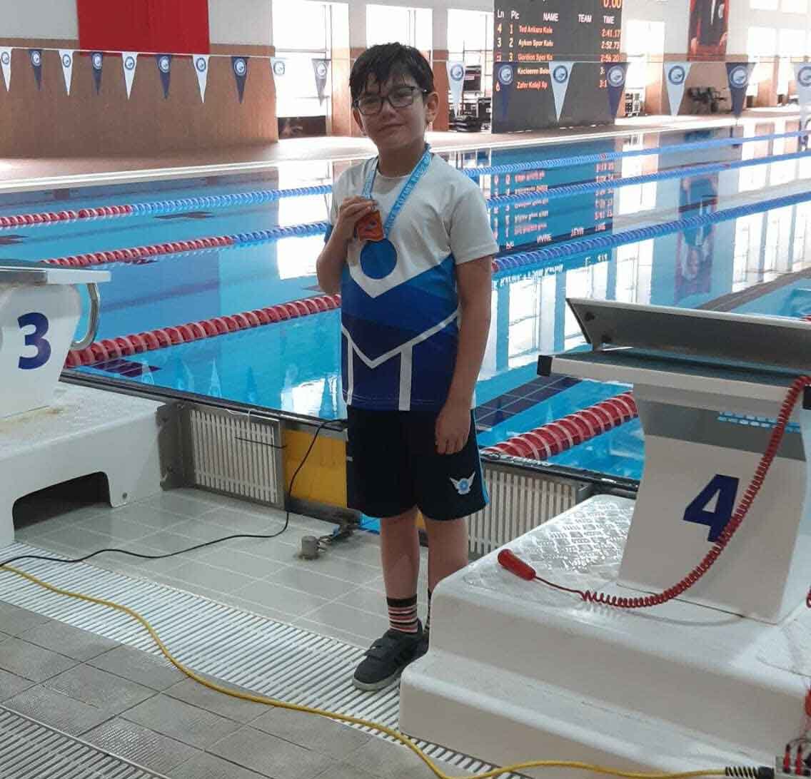 Yenimahalle Belediyesi Sporcularından Büyük Başarı Yenimahalle Belediyesi yüzme takımının minik sporcularından Umut Ata Sarıkaya, 28-29