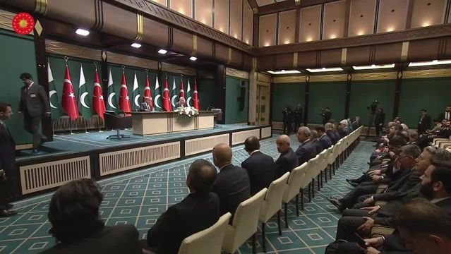 Cumhurbaşkanı Recep Tayyip Erdoğan, Pakistan Başbakanı Şahbaz Şerif ile Ankara’da