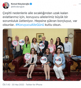 CHP Genel Baskani Kemal Kilicdaroglu: Aile Sicakligindan Uzak Kalan Evlatlarimiz Icin, Koruyucu Ailelerimiz Buyuk Bir Sorumluluk Ustleniyor