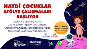 Ankara Buyuksehir'den ‘Cocuklar Icin Atolye’ Egitimi
