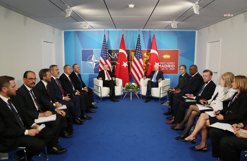 Cumhurbaşkanı Recep Tayyip Erdoğan, NATO Zirvesi kapsamında bulunduğu Madrid’de, ABD