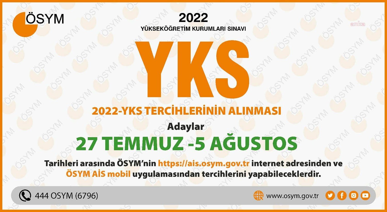 Yükseköğretim Kurumları Sınavı (YKS) tercih işlemleri bugün başladı. Ölçme, Seçme