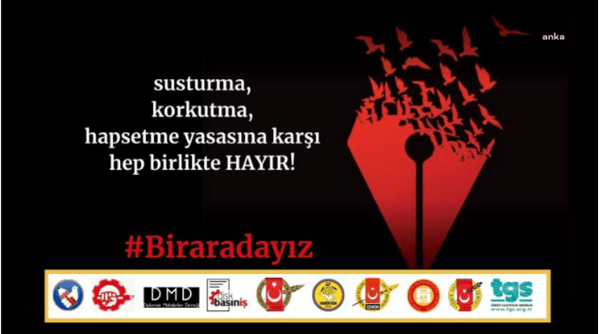 Basın Meslek Örgütleri: “Sil Baştan Yepyeni Bir Yasa Çalışmasına Her Türlü Katkıyı Vermeye ‘Varız, Hep Birlikte Buradayız’ Diyoruz” Basın meslek örgütleri, AKP ve MHP tarafından TBMM’ye sunulan, basın
