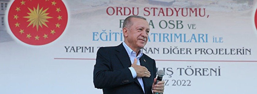 Cumhurbaşkanı Recep Tayyip Erdoğan, Ordu’da; fındığın taban fiyatının bu yıl