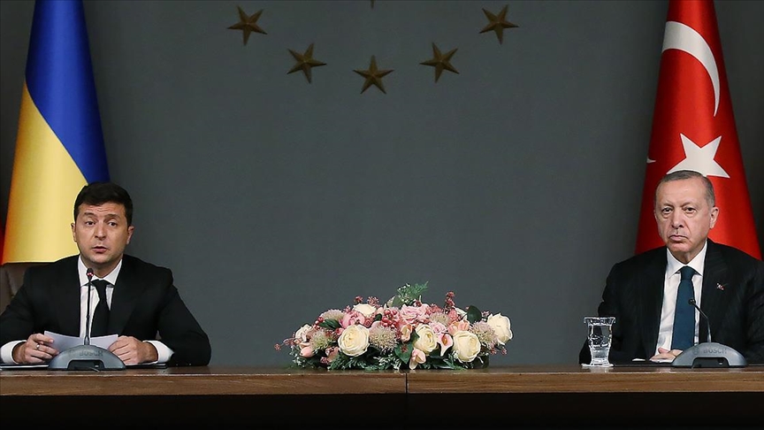 Cumhurbaşkanı Recep Tayyip Erdoğan, Ukrayna Devlet Başkanı Volodimir Zelenski ile