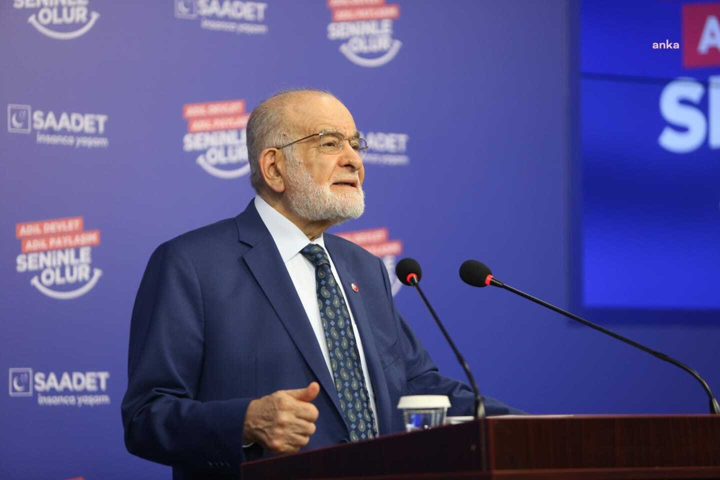 Saadet Partisi Genel Başkanı Temel Karamollaoğlu, Tarım Kredi Kooperatifleri marketlerinde