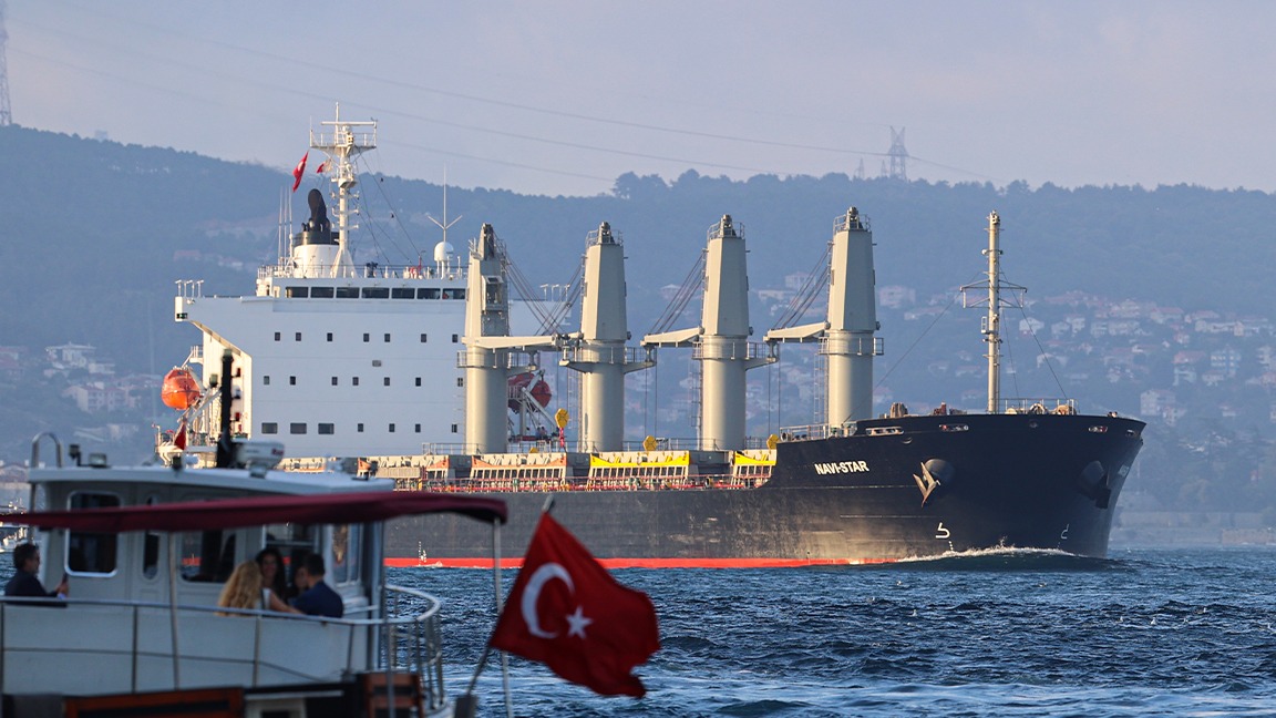 Milli Savunma Bakanlığı (MSB), “Tahıl sevkiyatı kapsamında; Barbados bandralı ve