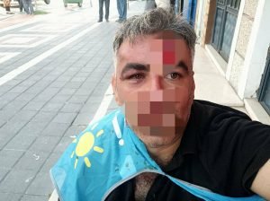 IYI Parti'nin Istanbul Esenyurt'taki Karavanina Saldiri