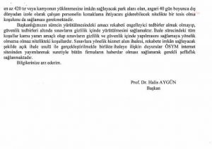 Gorevden Alinan OSYM Baskani Aygun, CHP’li Karabat’a Guvenlik Onlemlerini Sekiz Ay Once Aciklamis