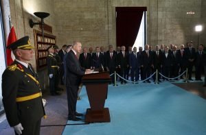 30 Agustos Kutlamasi Devlet Erkaninin Anitkabir Ziyareti Ile Basladi