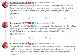 Bakan Nebati: Yabanci Yatirimcinin Yuksek Ilgisi Bizleri Sevindirmektedir