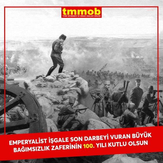 TMMOB Makine Mühendisleri Odası Başkanı Yunus Yener, 30 Ağustos Zafer