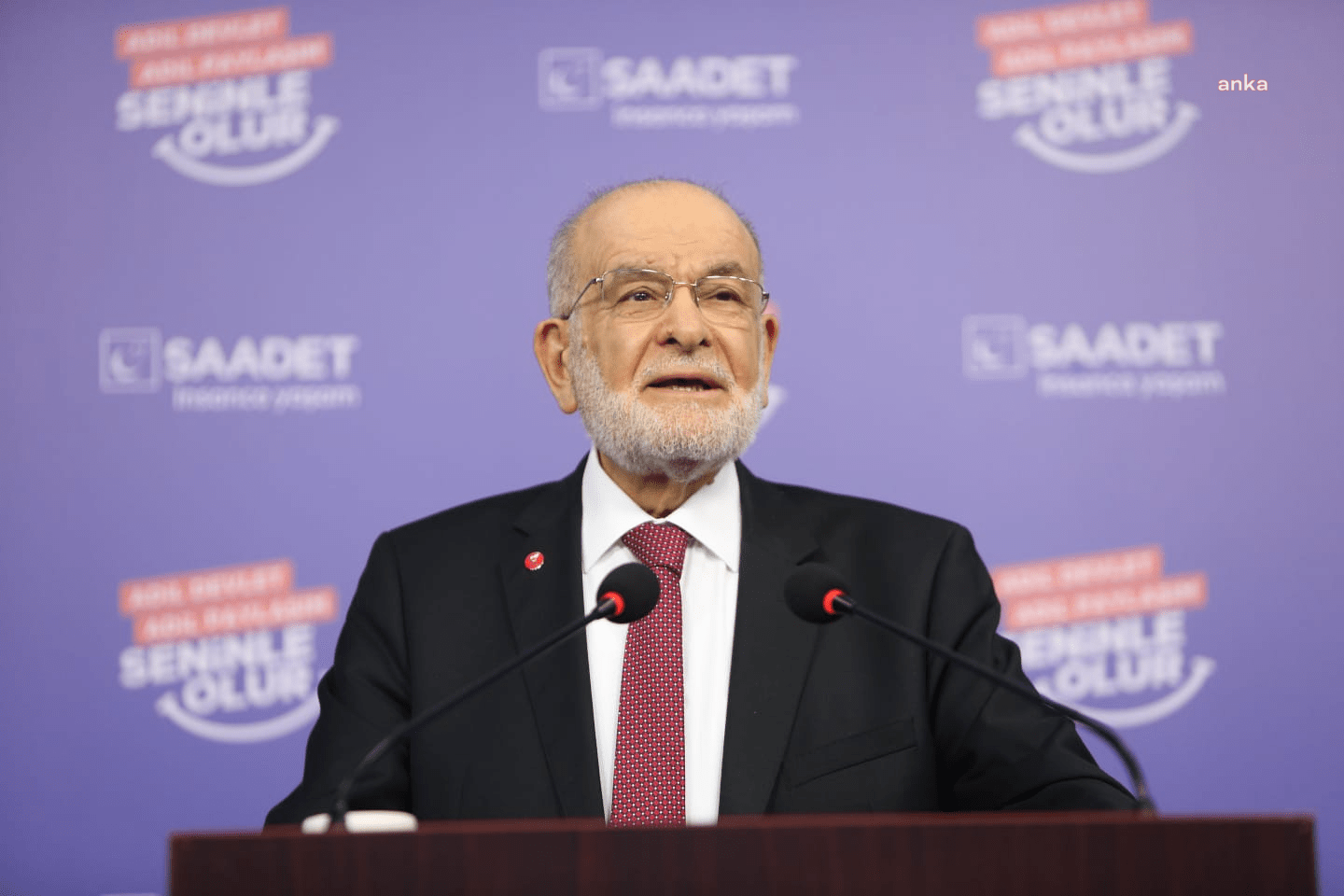 Saadet Partisi Genel Başkanı Temel Karamollaoğlu, “Suriye’nin barış ortamına ve