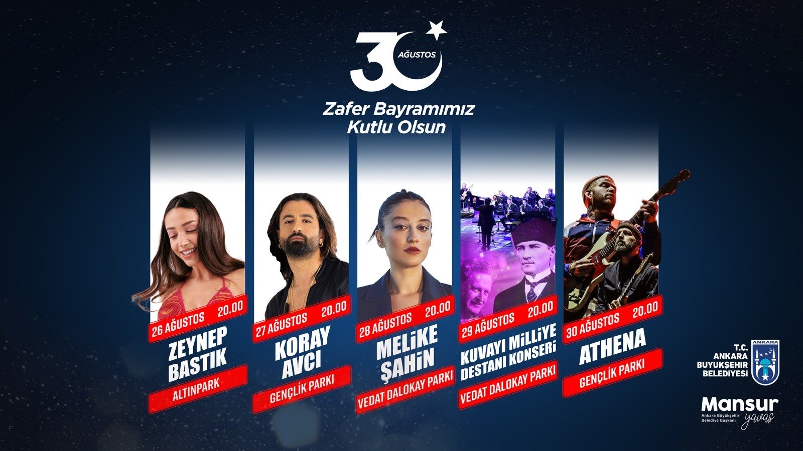 Ankara Büyükşehir Belediyesi 30 Ağustos Zafer Bayramı’nın 100. yılına özel