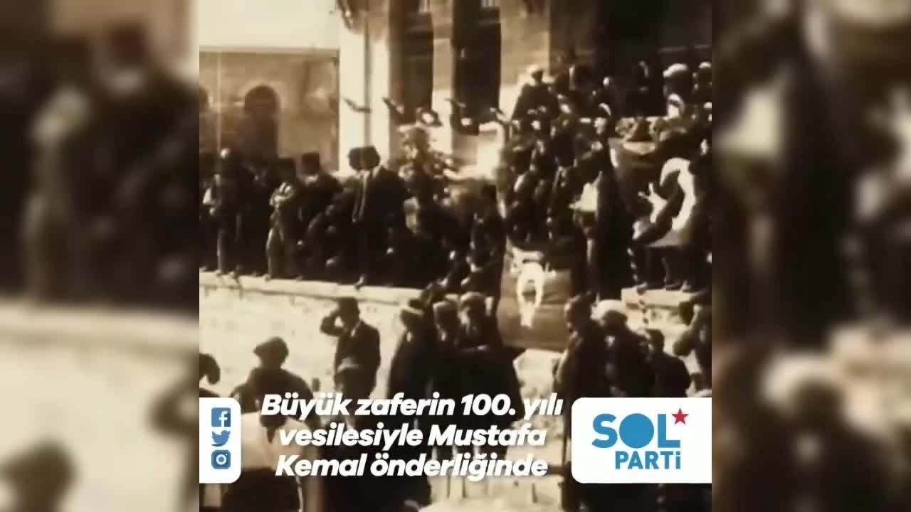 Sol Parti, 30 Ağustos Zafer Bayramı’nı, “Büyük Zafer’in 100. yılında,