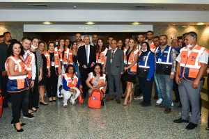 Afet Gonullulerine Sertifikalari ABB Baskani Mansur Yavas’in Katilimiyla Verildi