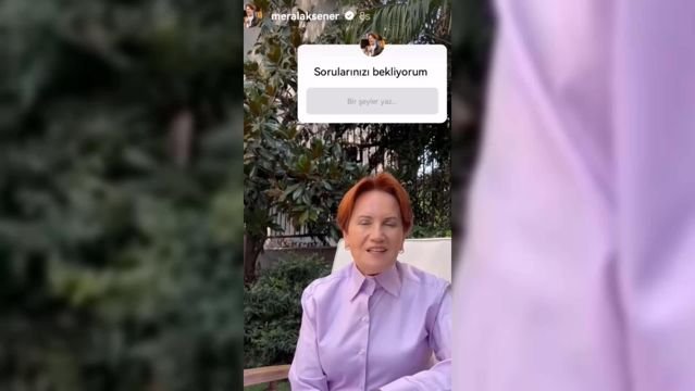İYİ Parti Genel Başkanı Meral Akşener, yurttaşlardan gelen soruları sosyal