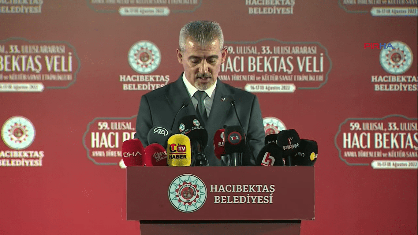 Hacıbektaş Belediye Başkanı Arif Yoldaş Altıok, Nevşehir’in Hacıbektaş ilçesinde düzenlenen