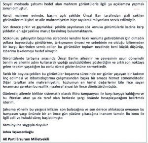 AKP’li Zehra Taskesenlioglu: Bu iftiralari atan ya da taraf olan herkesle yargi onunde hesaplasacagim