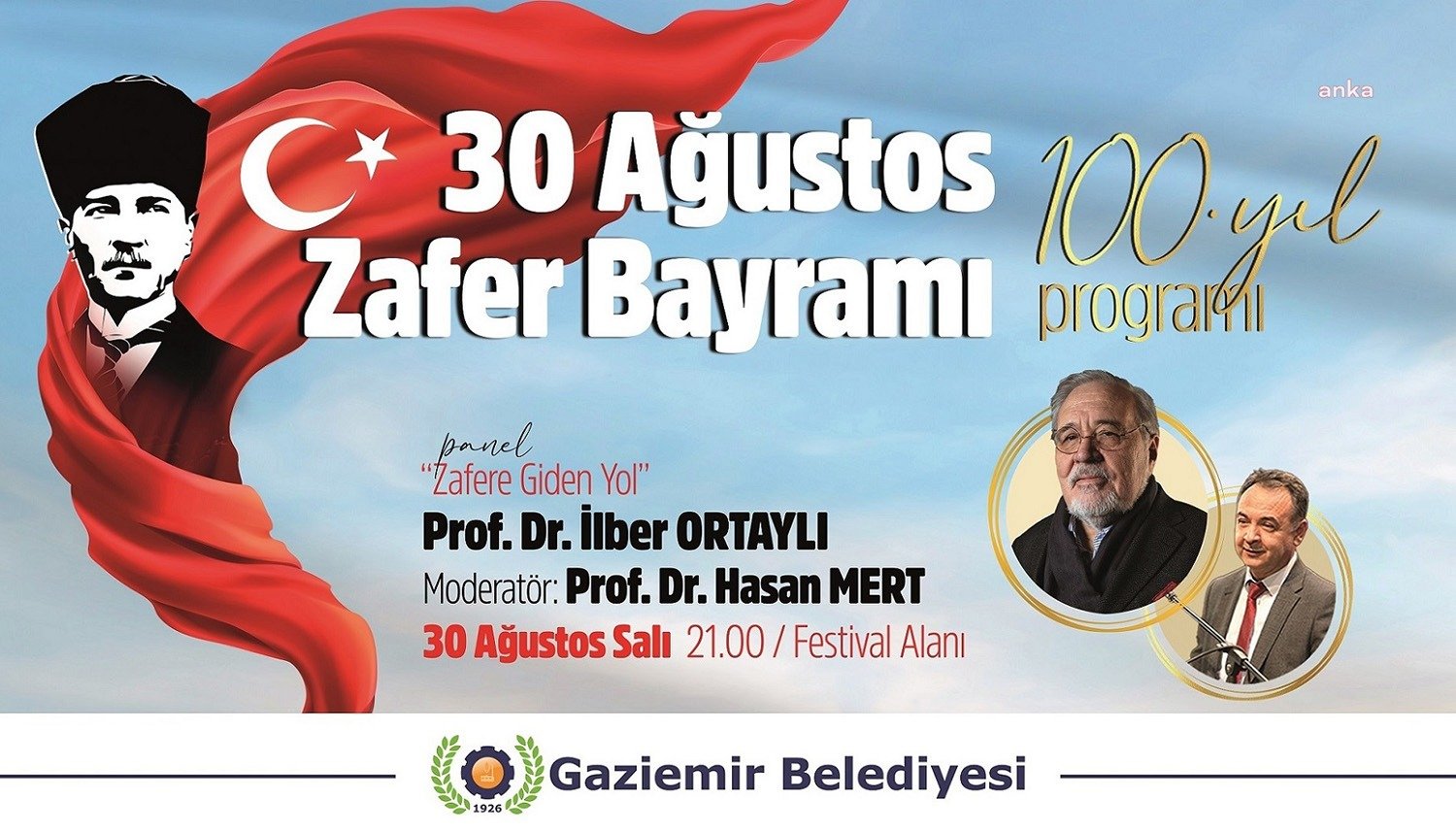 İzmir Gaziemir Belediyesi’nin 30 Ağustos Zafer Bayramı’nın 100. yılı kutlamaları