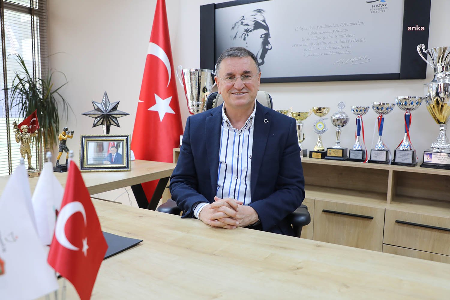 Hatay Büyükşehir Belediye Başkanı Lütfü Savaş, 30 Ağustos Zafer Bayramı'nı