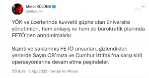 AKP'li Kulunk'ten 'KPSS' Aciklamasi: "YOK Ciddi Anlamda Gozden Gecirilmeli"
