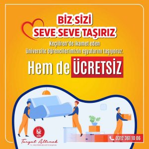 Universite Ogrencilerine ‘Ucretsiz Tasinma’ Hizmeti
