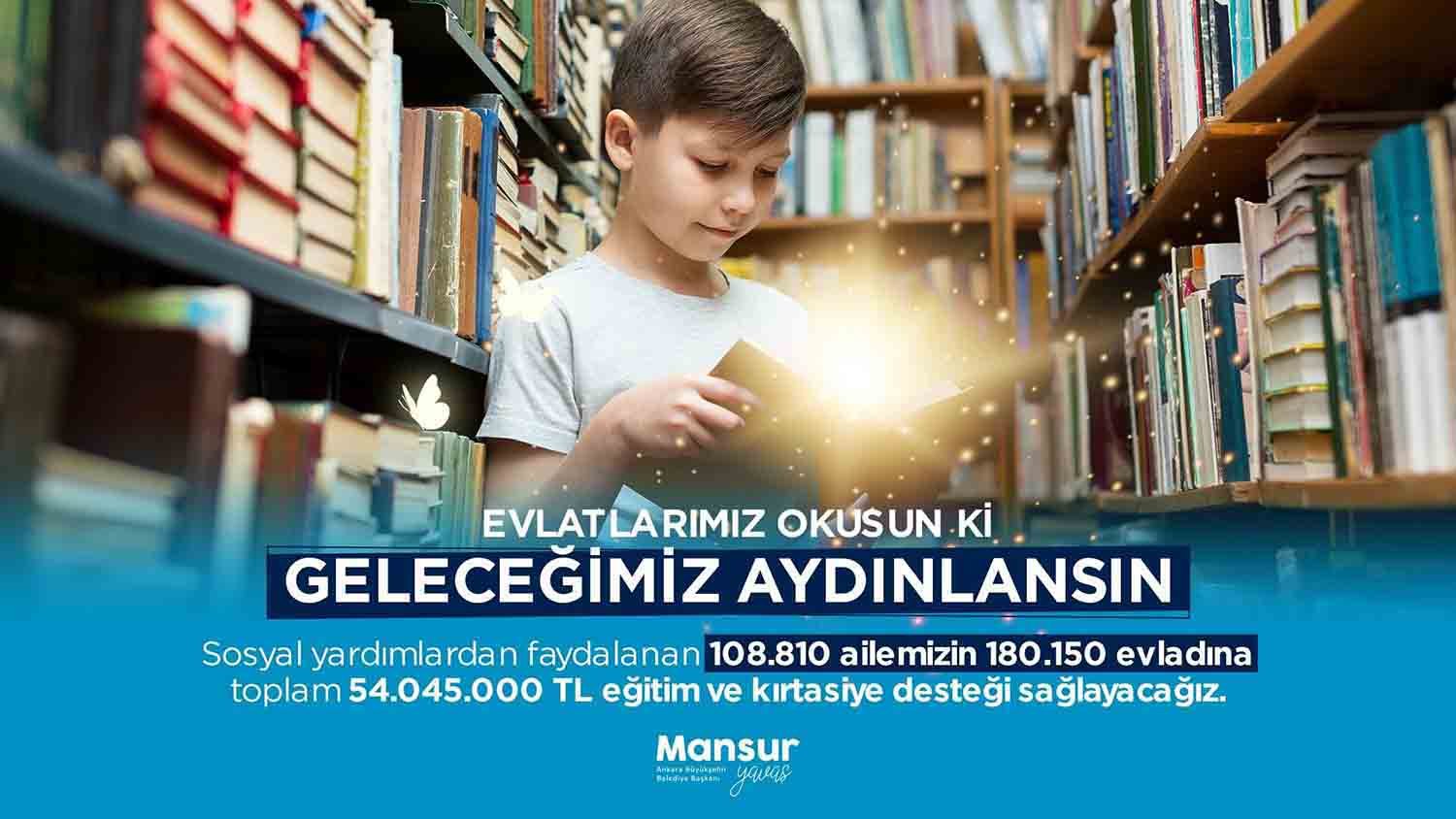 Ankara Büyükşehir Belediyesi (ABB) eğitimde fırsat eşitliği hedefiyle, geçen yıl