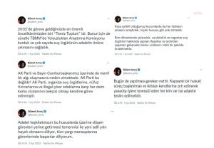 Bulent Arinc: Iktidari kendilerine zirh edinerek yasadisi islere tevessul eden her kim var ise adalete teslim edilmelidir