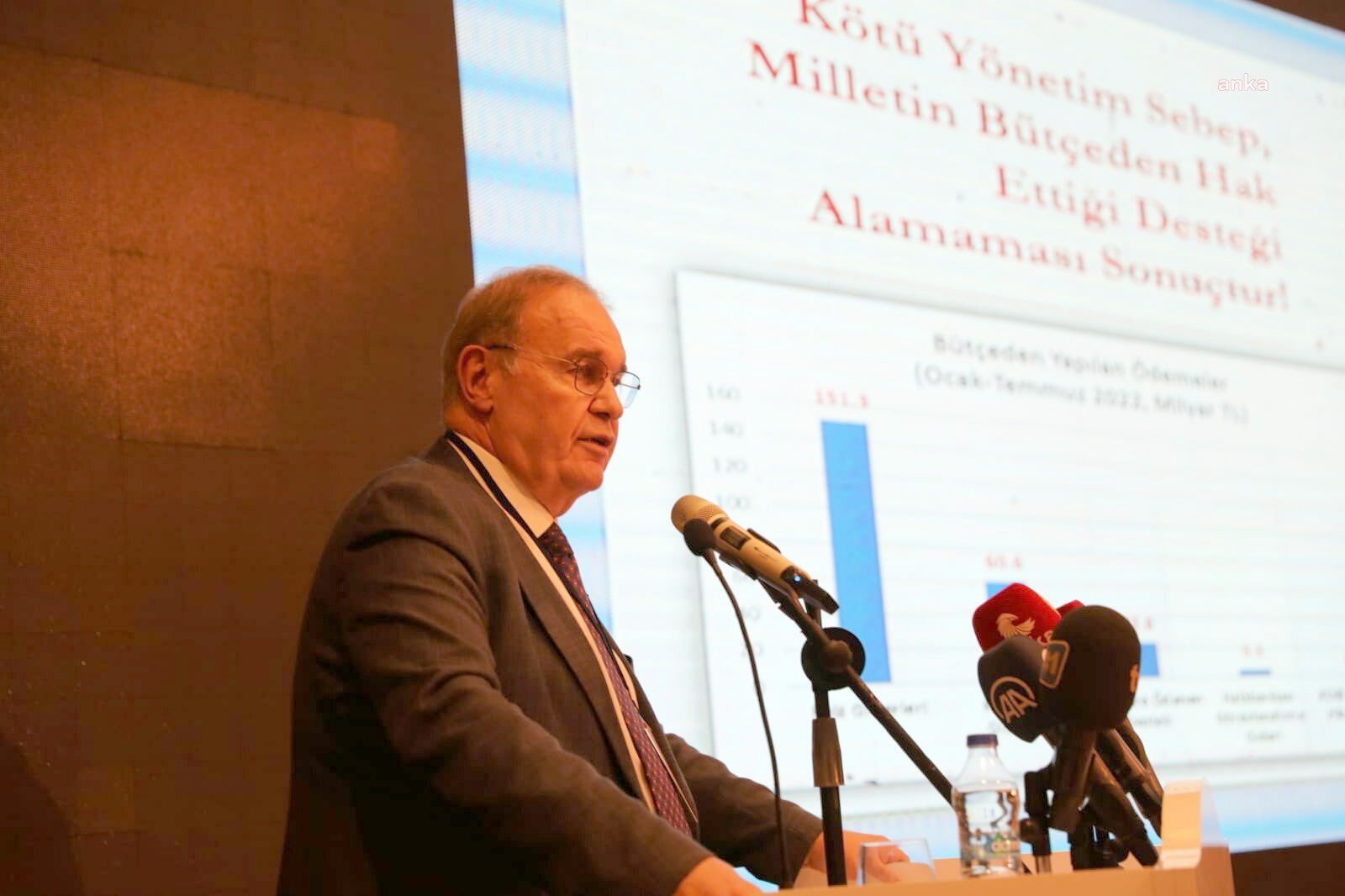 CHP Sözcüsü Faik Öztrak, partisinin Seferihisar’daki toplantısında, “Türkiye İçin Yeni