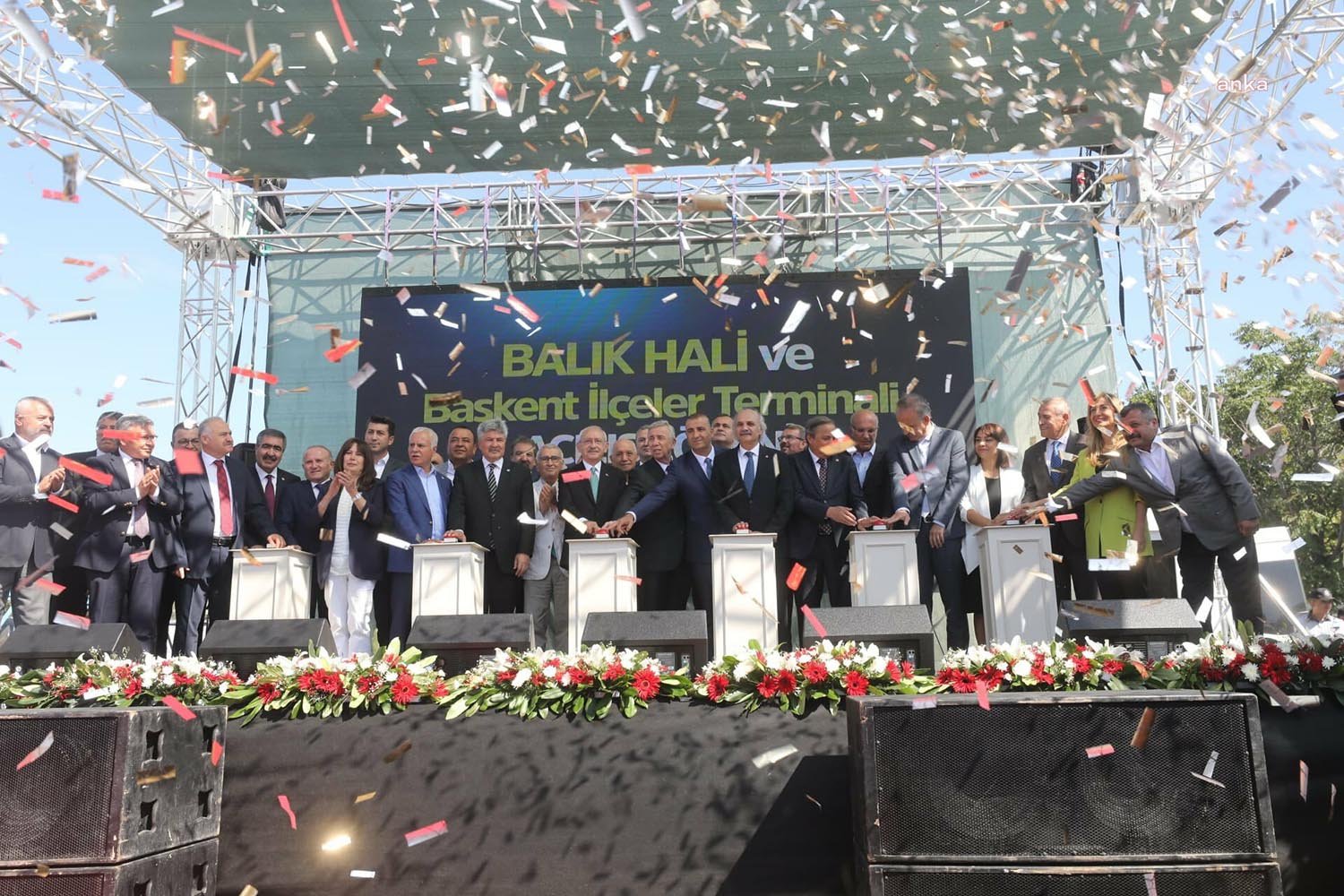 CHP Genel Başkanı Kemal Kılıçdaroğlu, Ankara Büyükşehir Belediye Başkanı Mansur