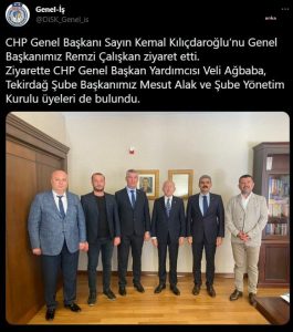 Genel Is'ten Kemal Kilicdaroglu'na Ziyaret