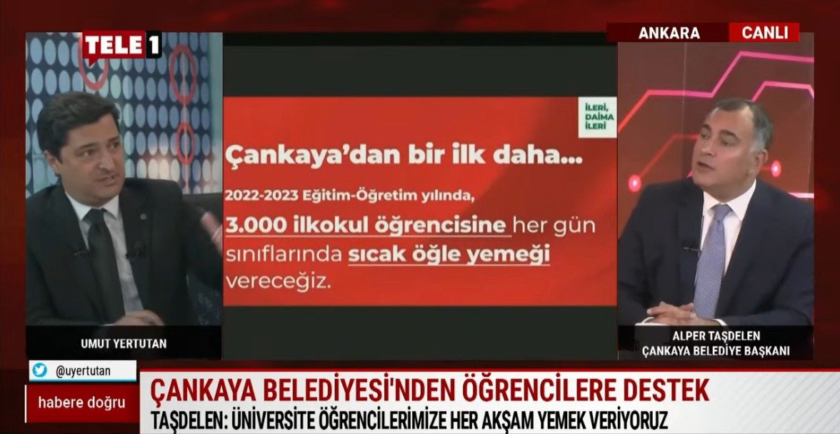 Çankaya Belediye Başkanı Alper Taşdelen, CHP Genel Başkanı Kemal Kılıçdaroğlu’nun