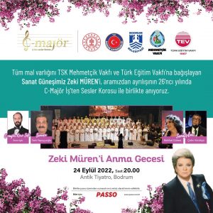 Zeki Muren, Olumunun 26. Yilinda Bodrum'da Anilacak