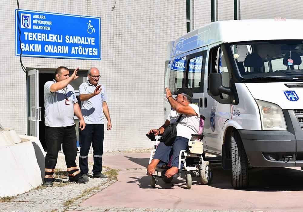 Ankara Büyükşehir Belediyesi, Tekerlekli Sandalye ve Bakım Onarım Atölyesi ile