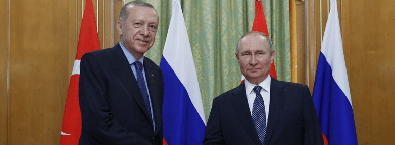 Cumhurbaşkanı Recep Tayyip Erdoğan, Rusya Devlet Başkanı Vladimir Putin ile