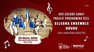 Ankara Buyuksehir Belediyesi’den Yeni Bir Sosyal Sorumluluk Projesi: Cumhuriyetin 100. Yilina Dogru 100 Cocuk Sanatla Bulusuyor