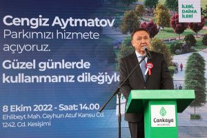 Cengiz Aytmatov Parki Acildi