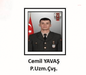 MSB: Uzman Cavus Cemil Yavas Sehit Oldu